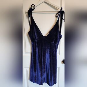 Blue Velvet Night Dress Lingerie